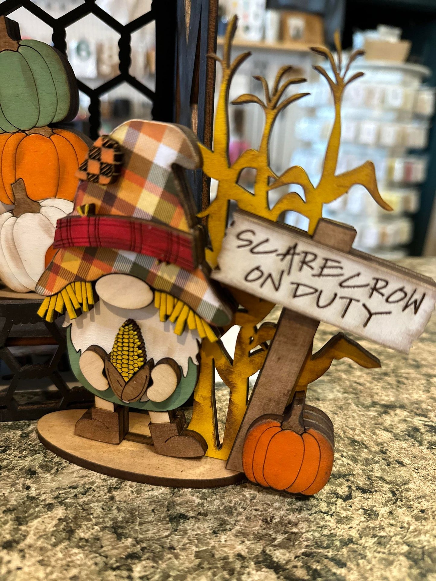 3D Fall Standing Small Gnomes