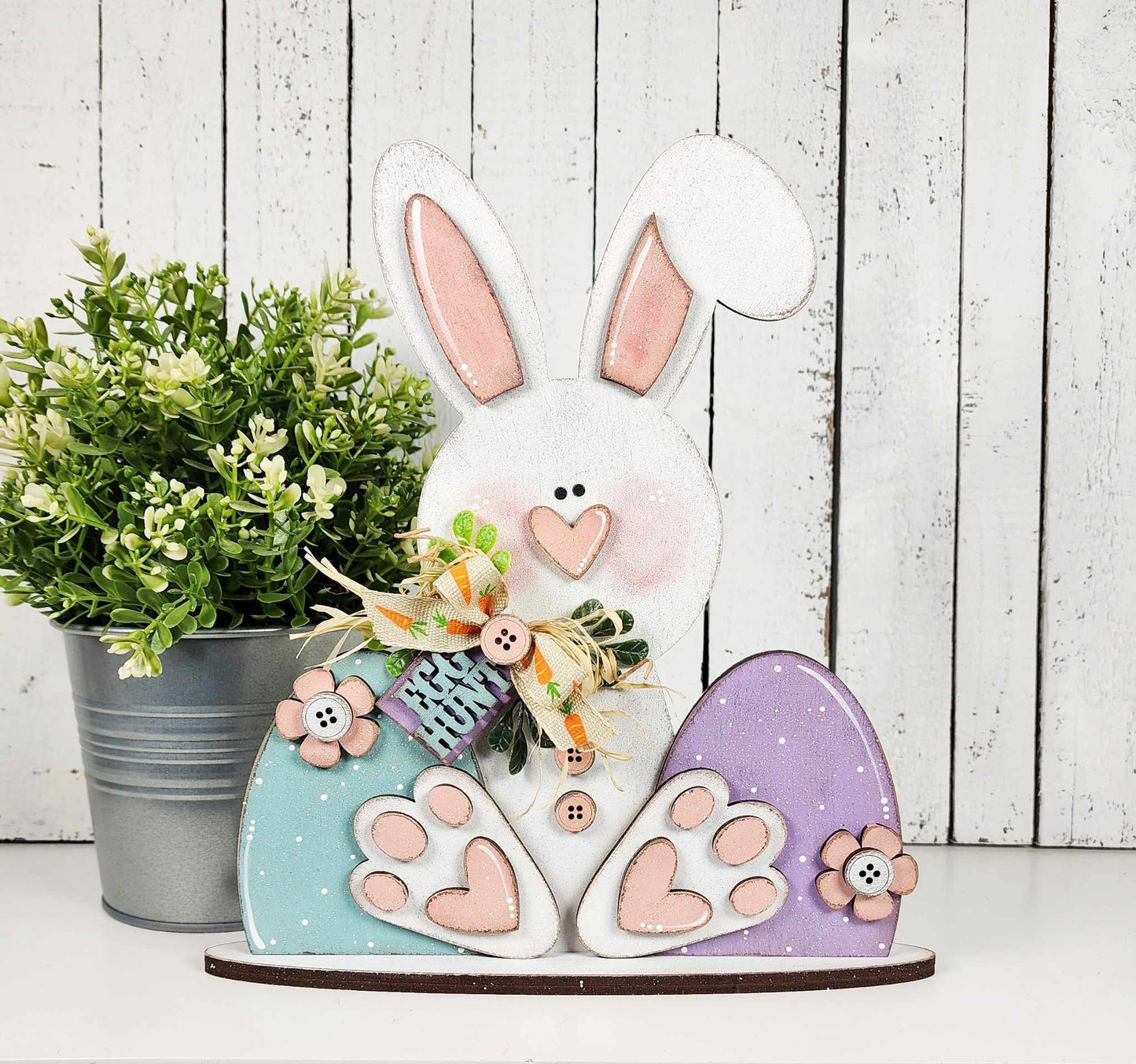 3D Primitive Bunny shelf sitter