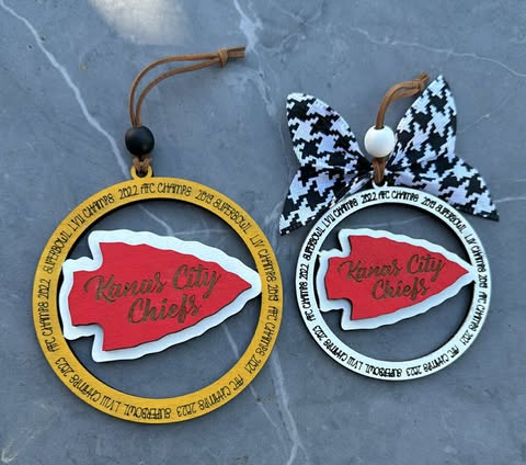 Ornament - Chiefs Border Arrowhead