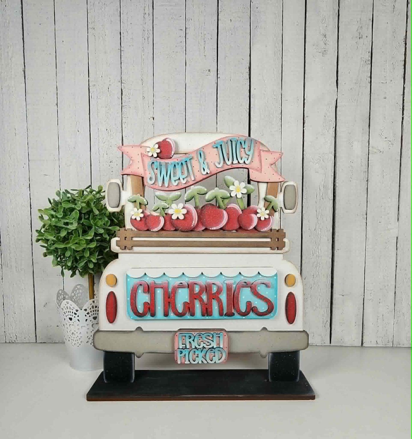 3D Interchangeable Seasonal Truck with stand INSERTS ONLY
