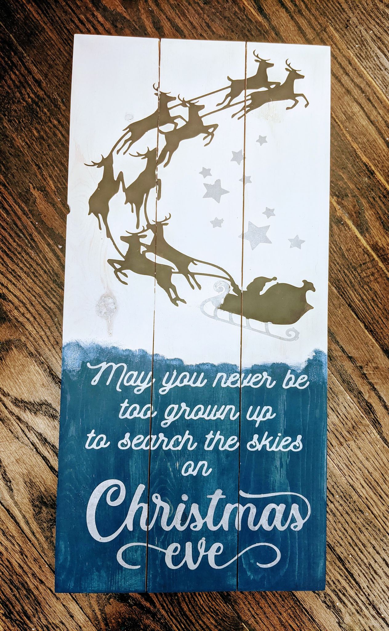 May you never be too grown up to search the skies on Christmas eve