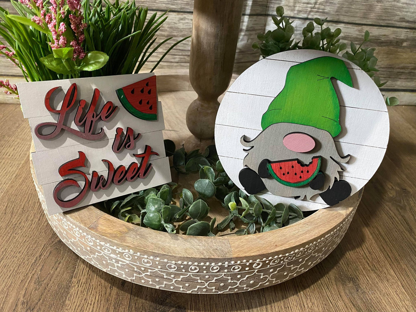 3D Tiered Tray Decor - Waterlmelon