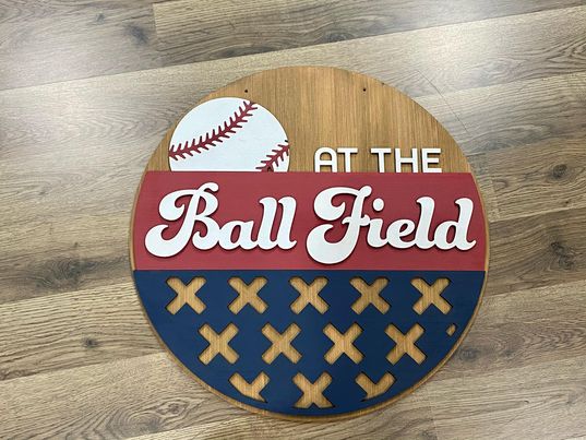 3D Door hanger At the Ball field