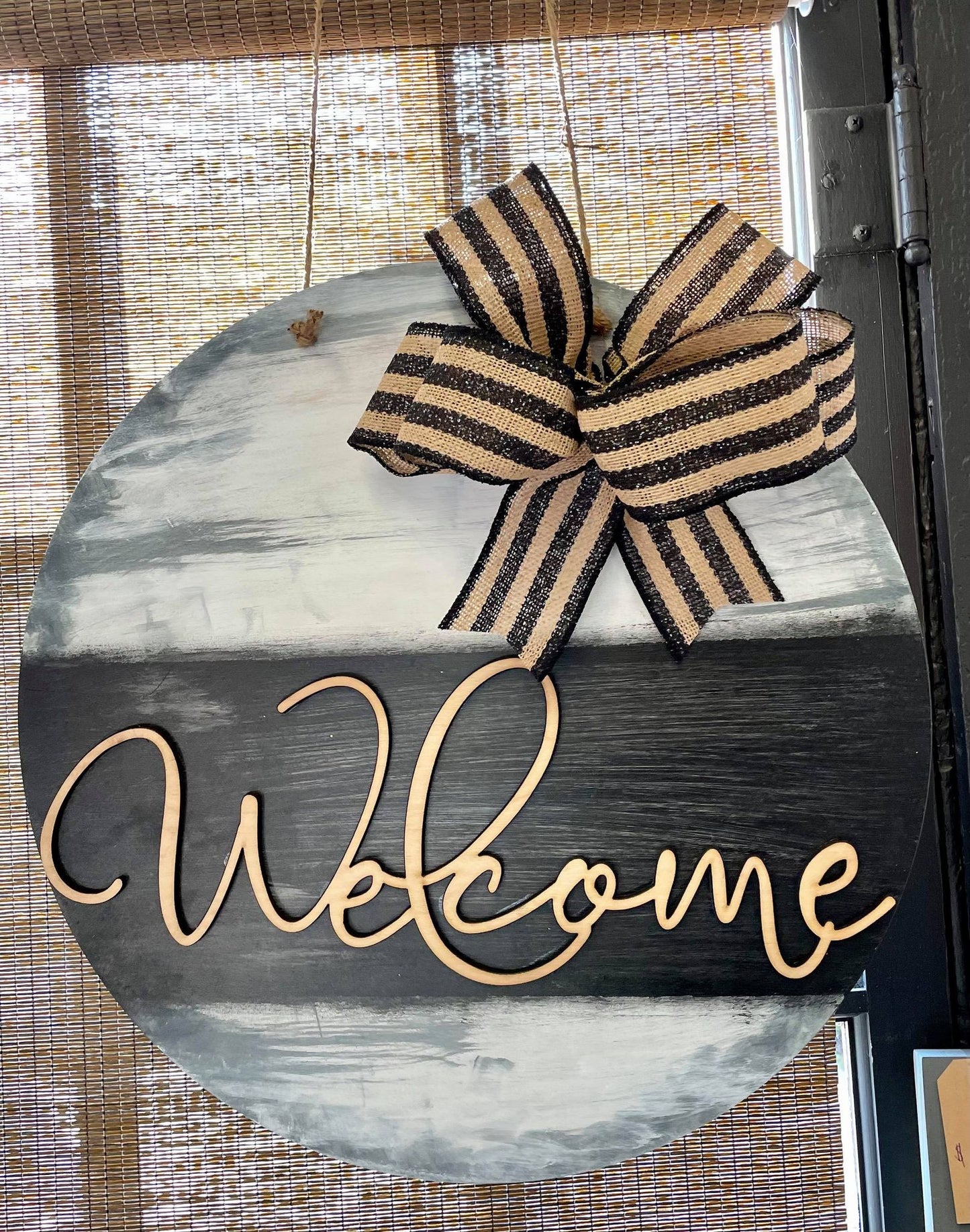 Door hanger Welcome (split colors)