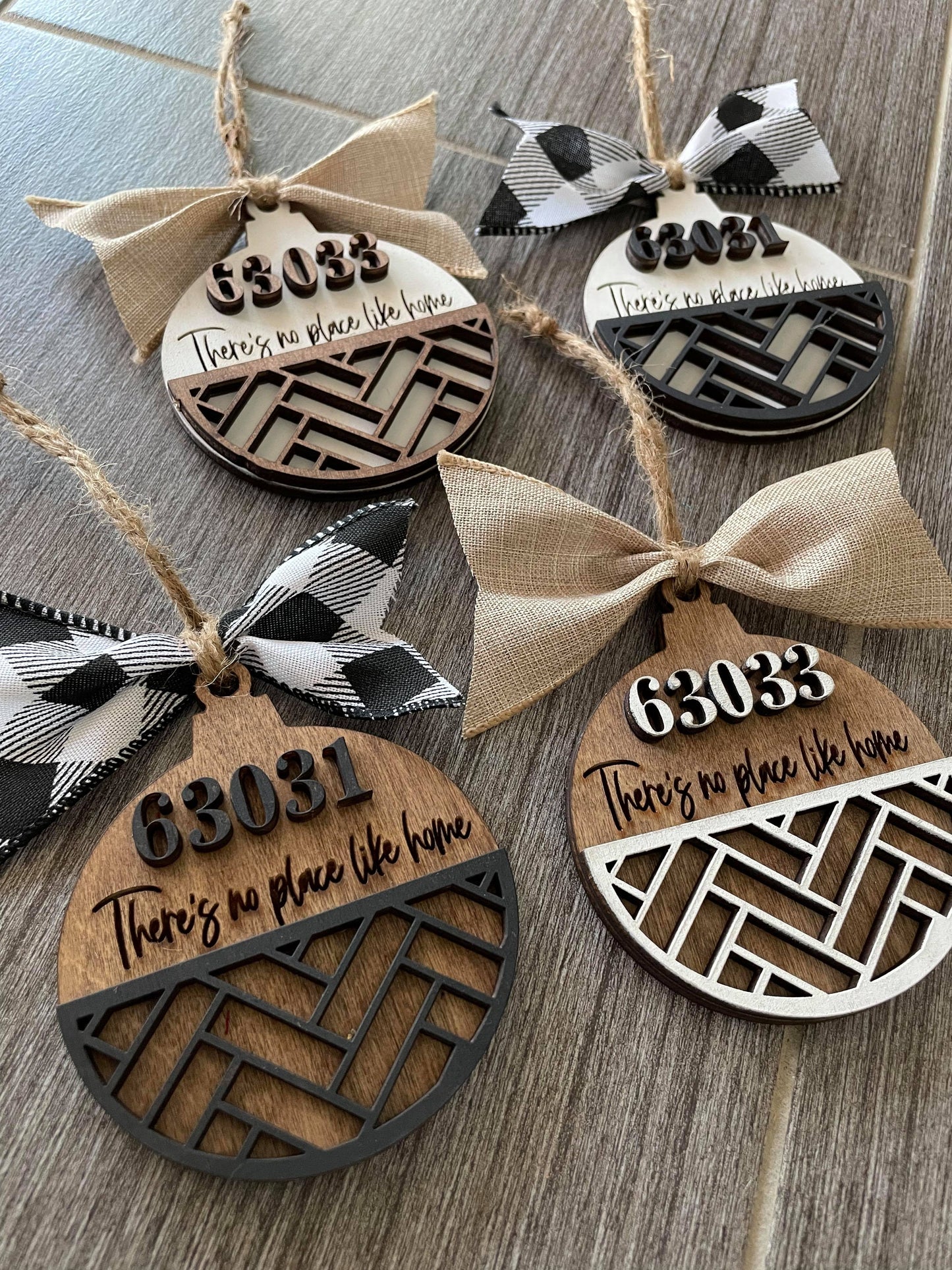 Ornament- Zip Code - There's no place like home