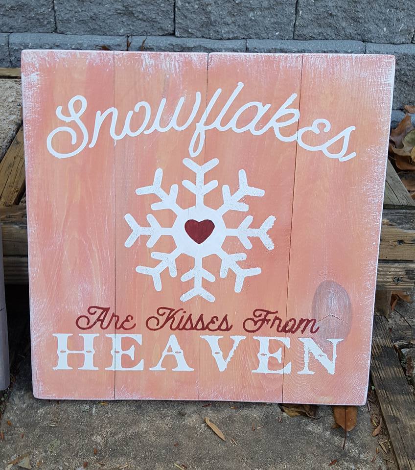 Snowflakes are kisses from heaven