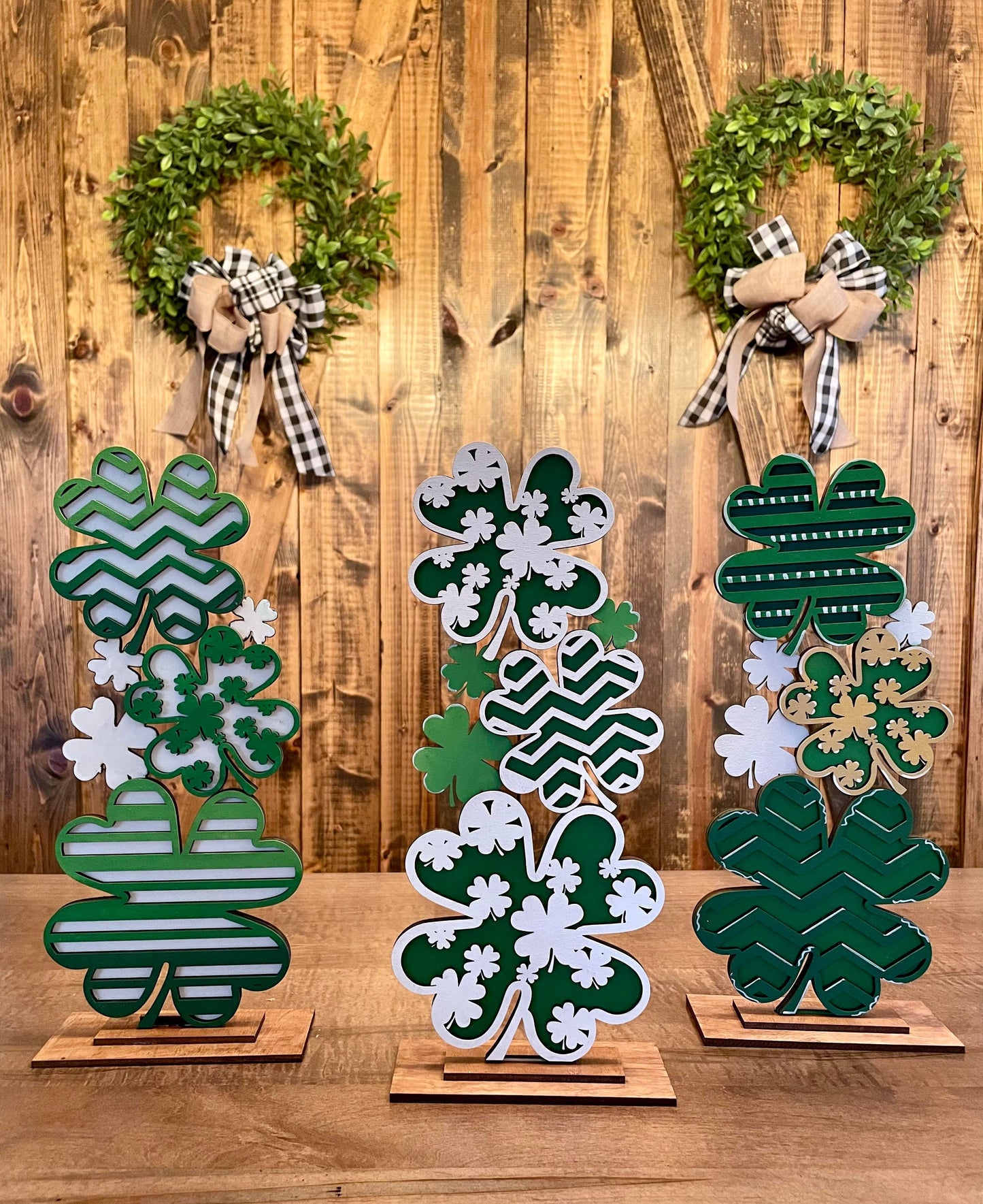 3D Stacked Clovers