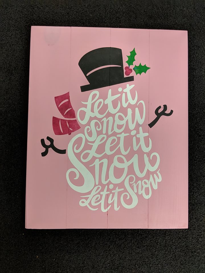 Let it Snow with words for body