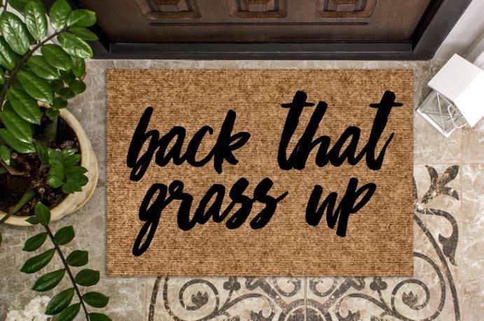 Back that grass up