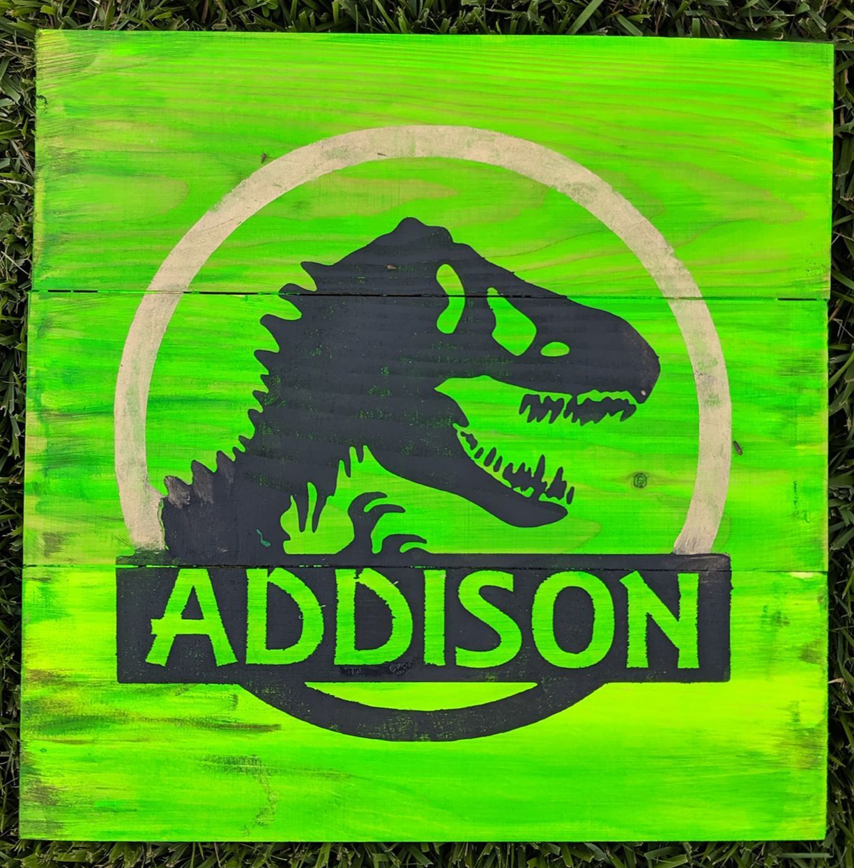 Jurassic Dinosaur with name