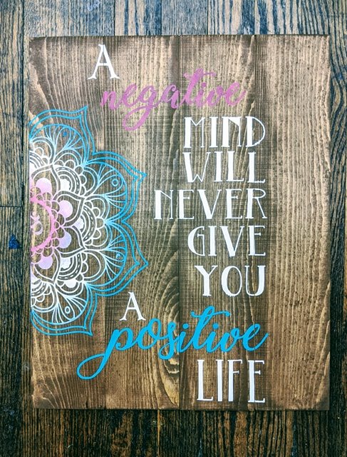 A Negative mind will never give you a positive life