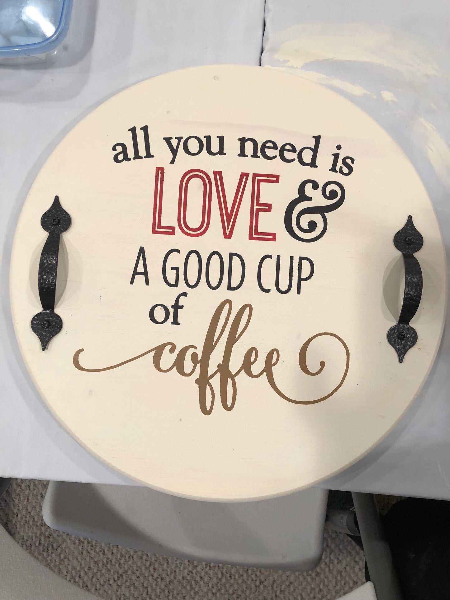 All you need is love and a good cup of coffee-round