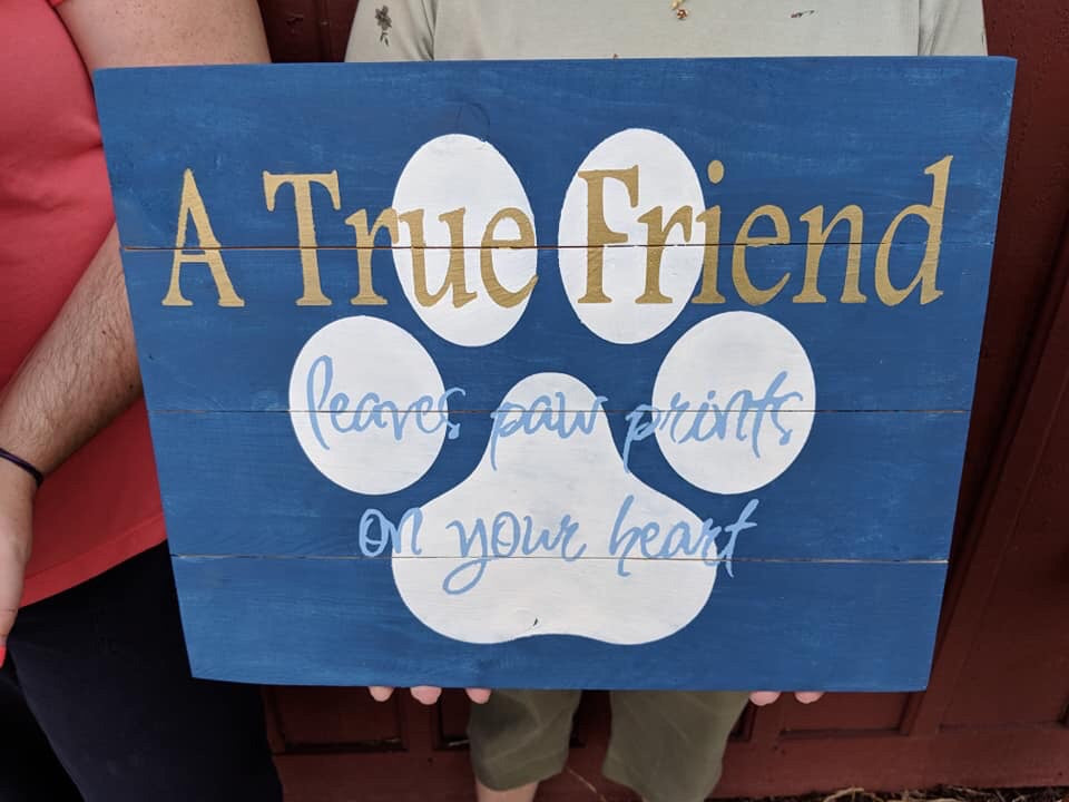 A true friend leaves paw prints on your heart