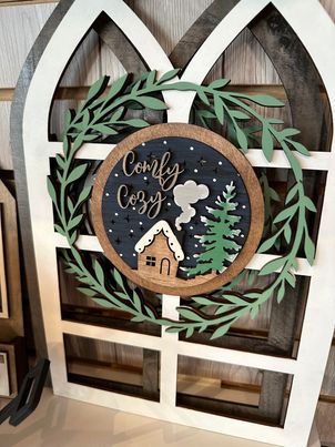 3D Interchangeable Round INSERTS - Winter and Christmas