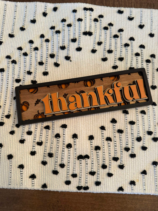 3D Framed Thankful Acorns