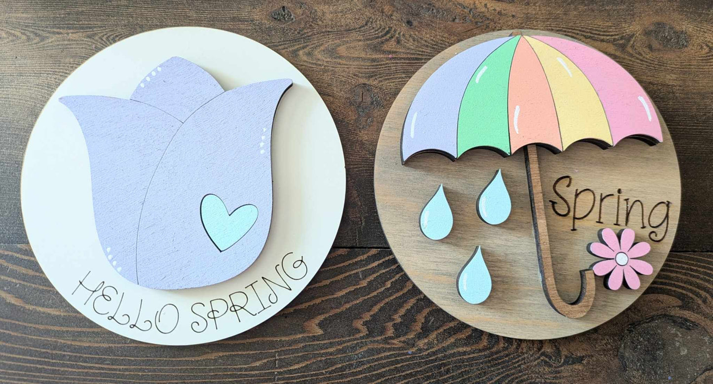 3D Interchangeable Round INSERTS - Spring