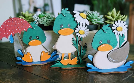 3D Standing Ducks