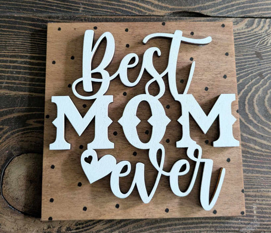 3D Interchangeable Square INSERTS ONLY - Mothers Day/Fathers Day