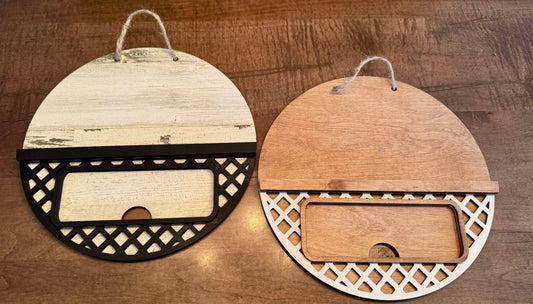 3d Interchangeable Small Doorhanger BASE ONLY