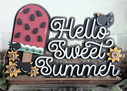 3D Standing Hello Sweet Summer