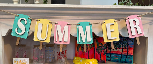 3D Banner - Summer Popsicle