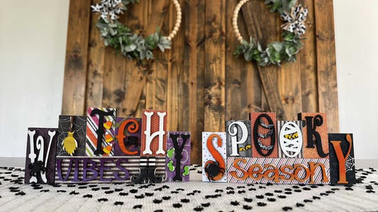 3D Standing Block Halloween Displays