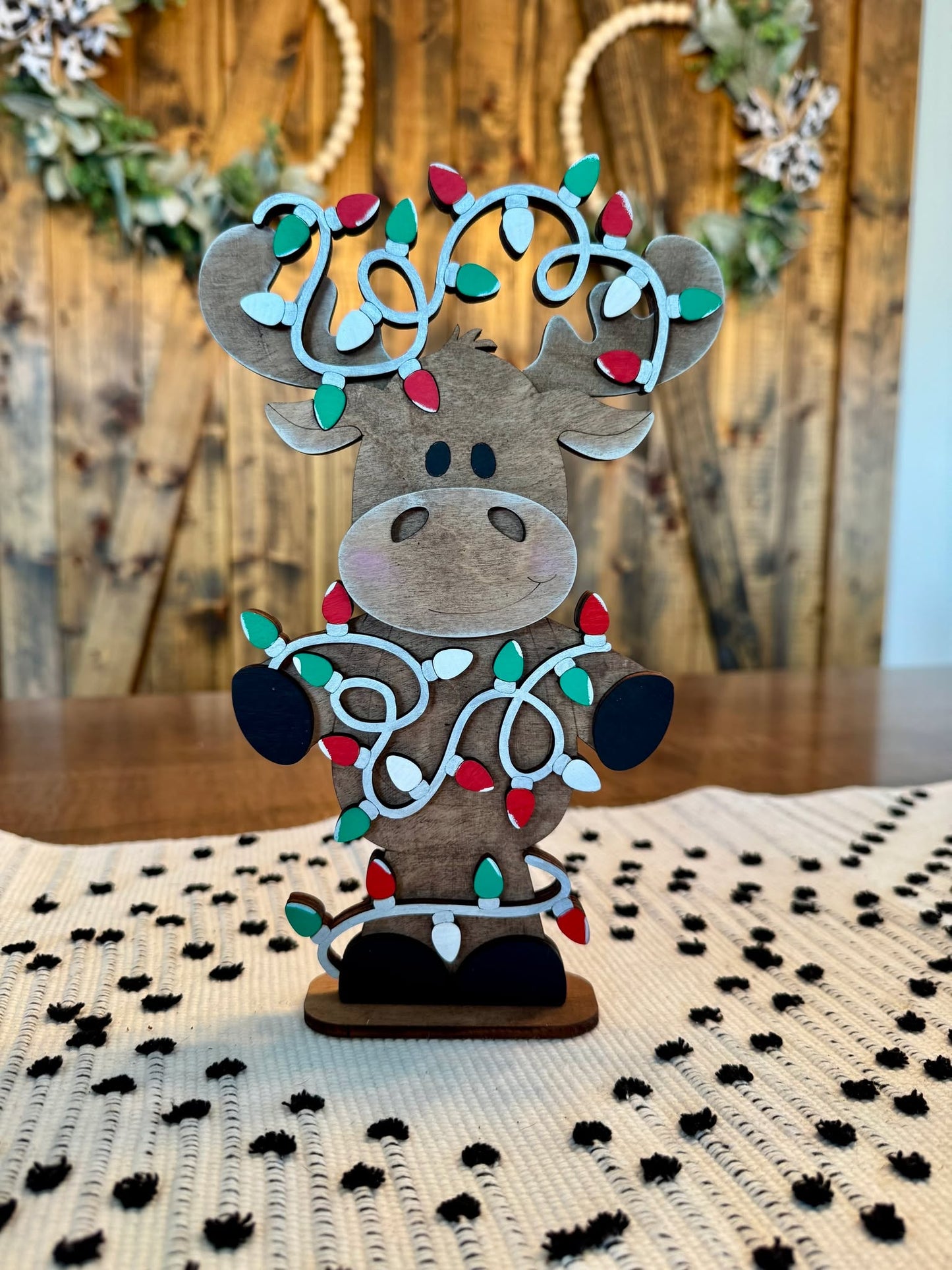 3D Standing Christmas Light Moose