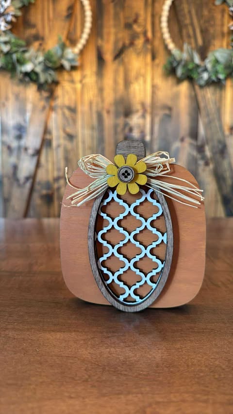 3D Fall Pumpkin Trio