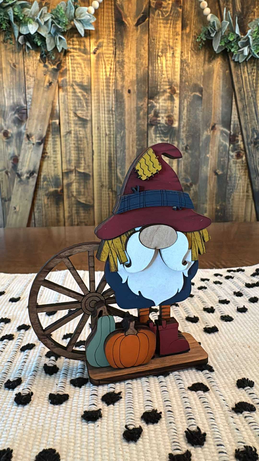 3D Fall Harvest Standing Small Gnomes