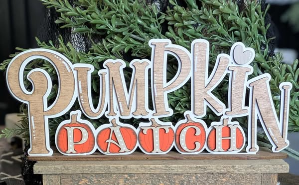 3D Standing Pumpkin Patch Display