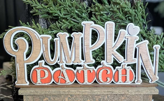 3D Standing Pumpkin Patch Display