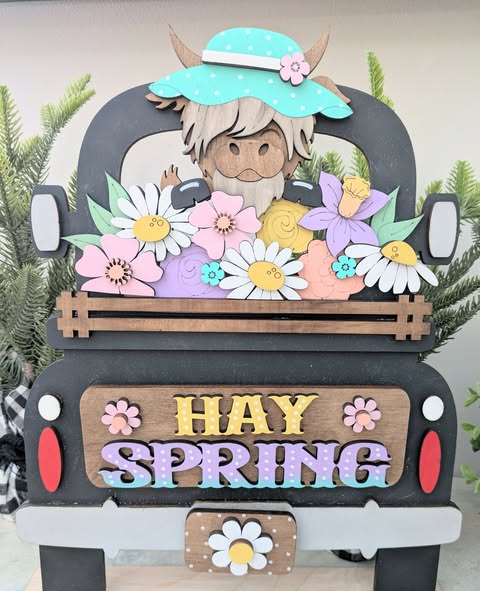 3D Interchangeable Seasonal Truck with stand INSERTS ONLY