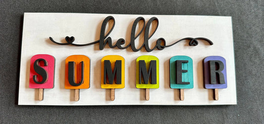 3D Interchangeable Rectangle INSERTS ONLY- Summer