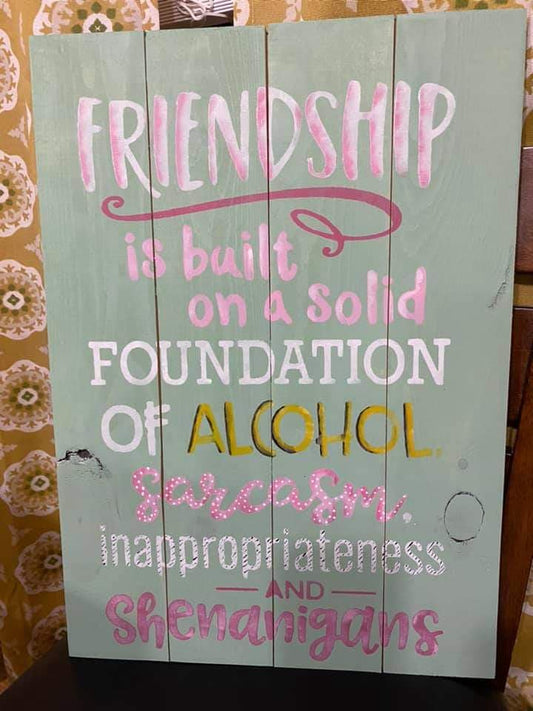 Friendship is built on a solid foundation