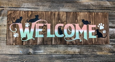 Welcome with cats