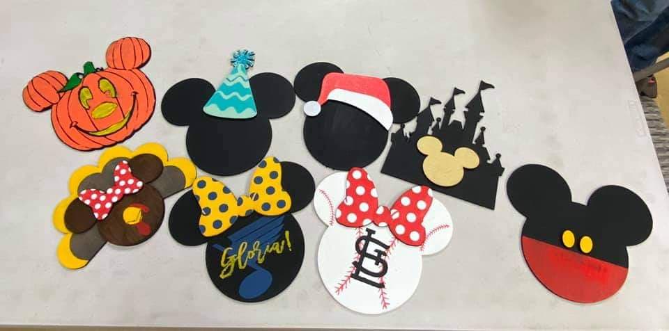 3d Seasonal Interchangeable MOUSE Pieces