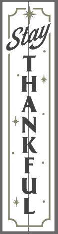 Stay Thankful with border and stars