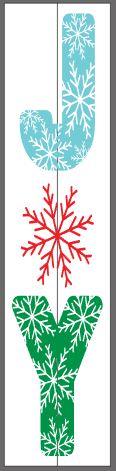 Joy with snowflakes
