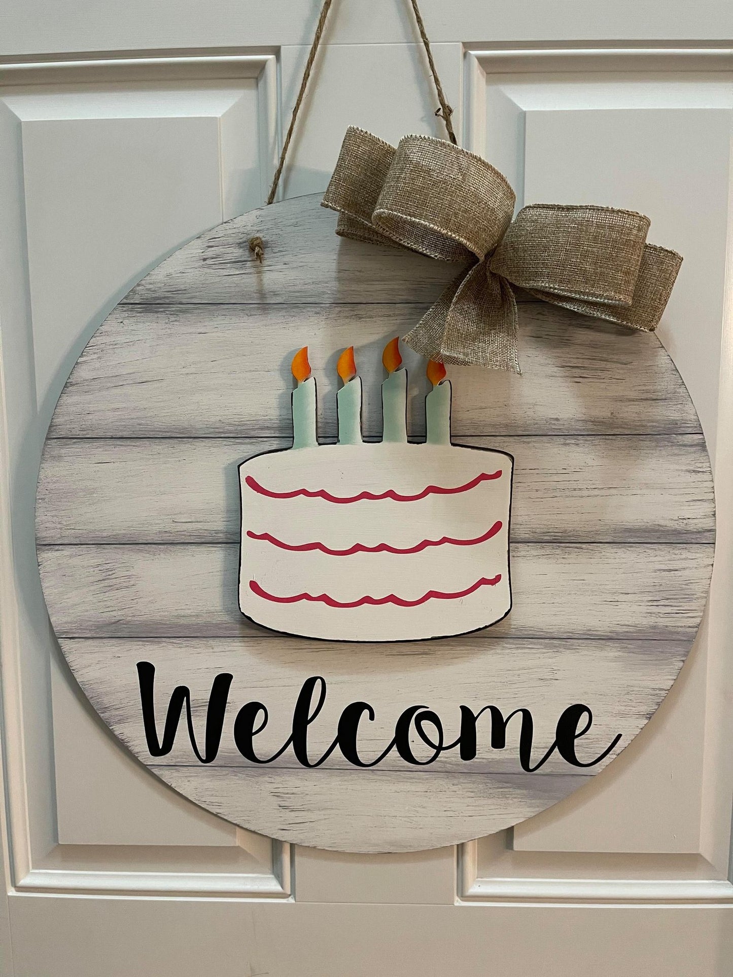 3D interchangeable door hanger - Welcome