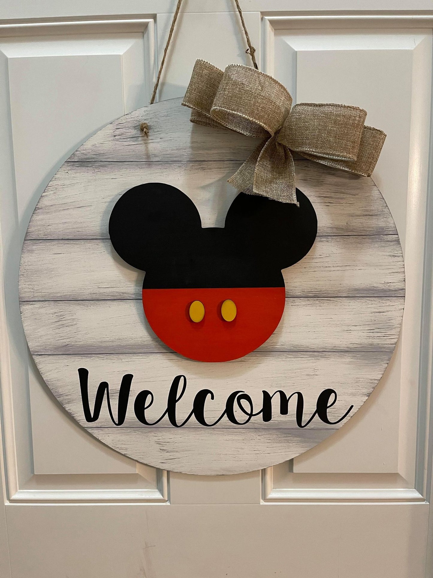 3D interchangeable door hanger - Welcome