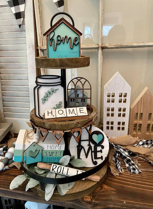 3D Tiered Tray Decor - Home