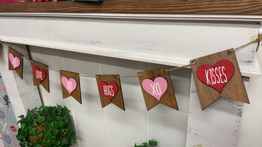 3D Banner - 3D Heart Banner - Valentines Day