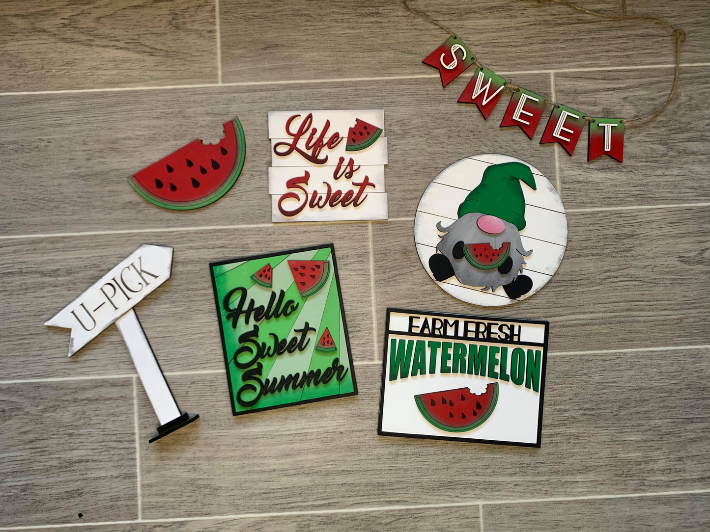 3D Tiered Tray Decor - Waterlmelon