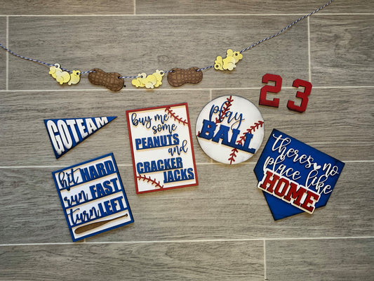 3D Tiered Tray Decor - Baseball