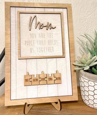 3D Mom - you are the piece that holds us together with puzzle pieces