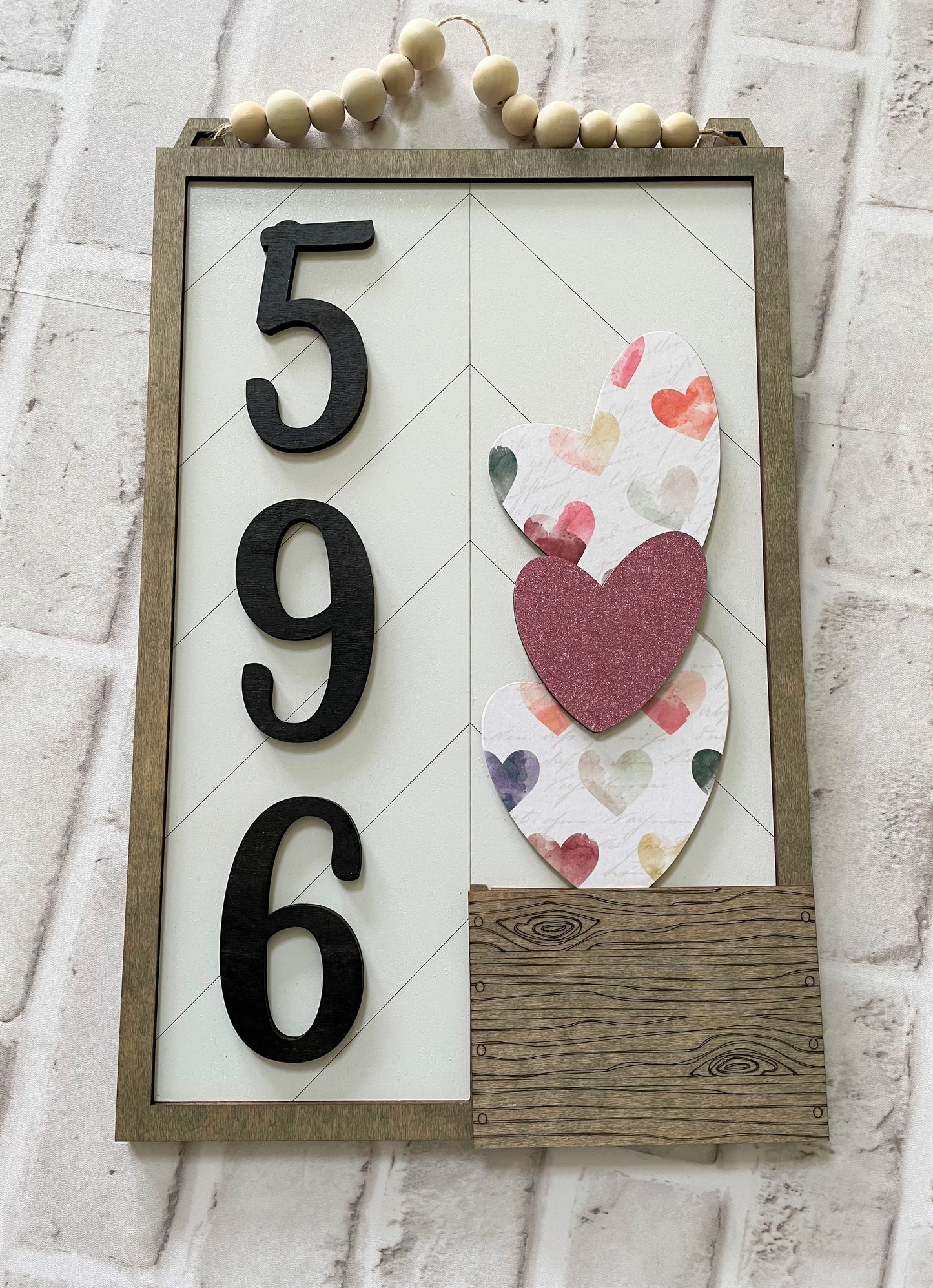 3D Interchangeable Address Plaque with Inserts