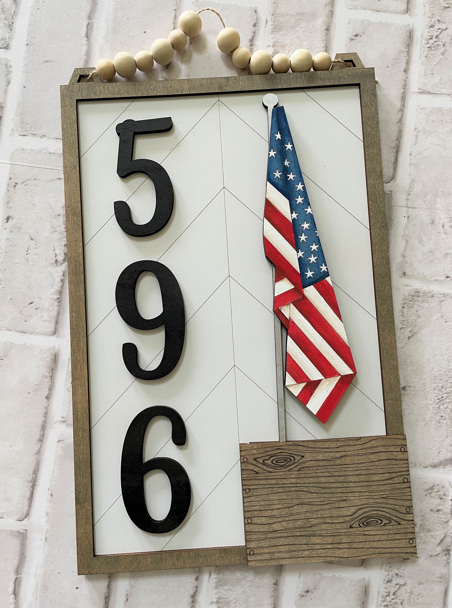 3D Interchangeable Address Plaque with Inserts