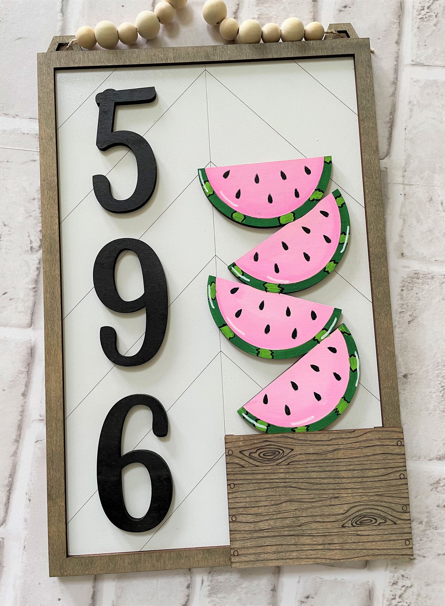 3D Interchangeable Address Plaque with Inserts