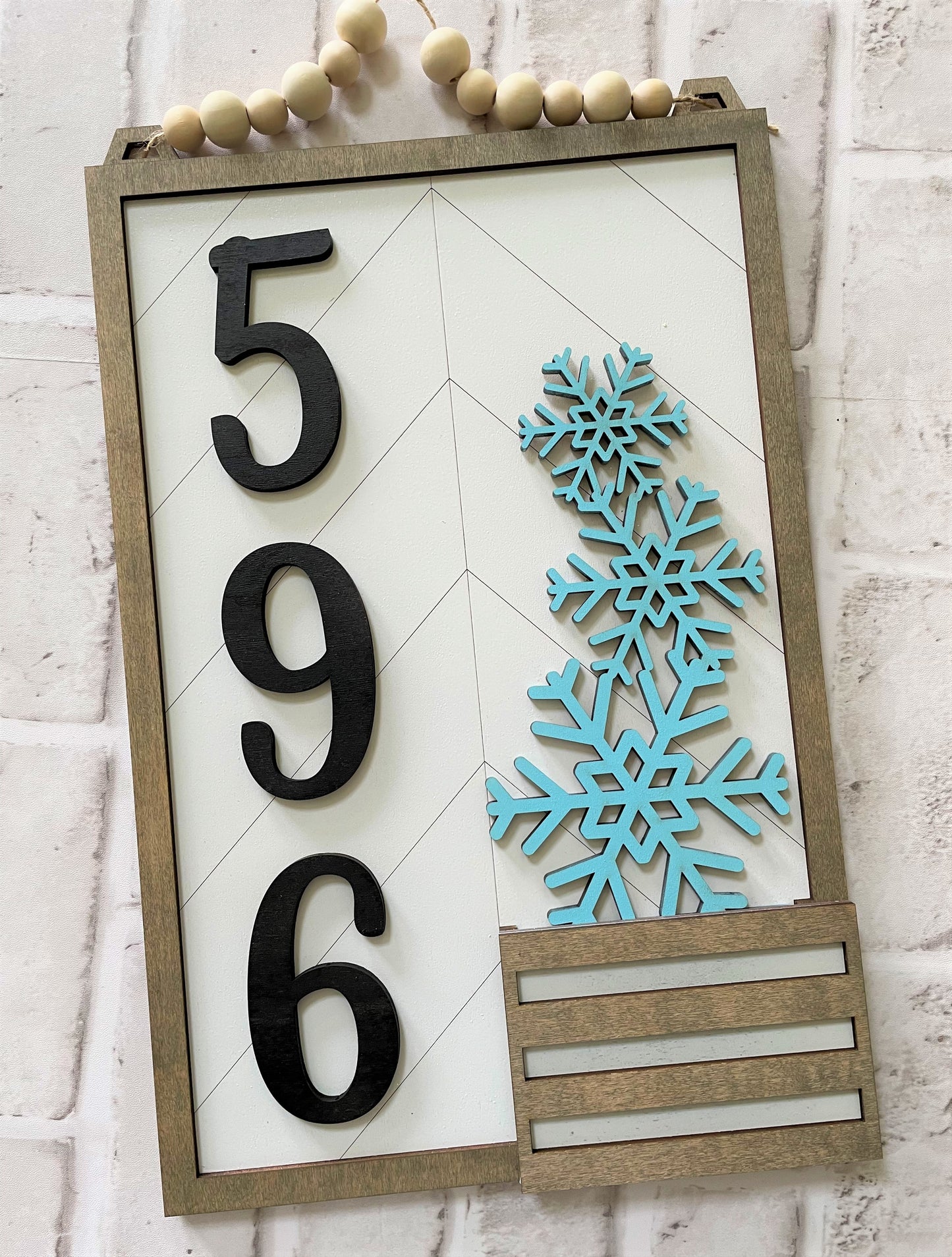 3D Interchangeable Address Plaque with Inserts