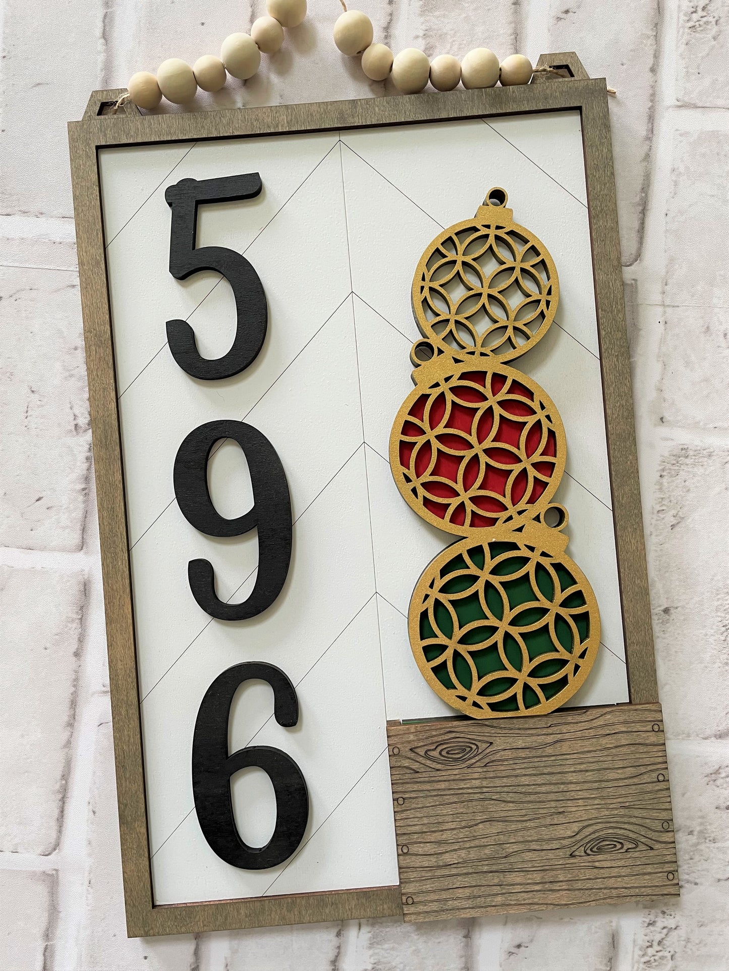 3D Interchangeable Address Plaque with Inserts